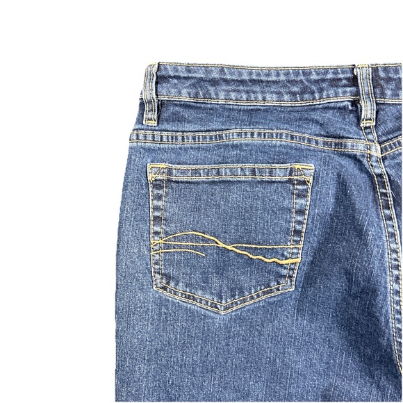 Aura by Wrangler Women's Jeans Size 14 Blue Medium Rise Denim Vintage Y2K - Picture 8 of 9